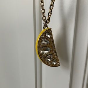 Lemon jeweled necklace